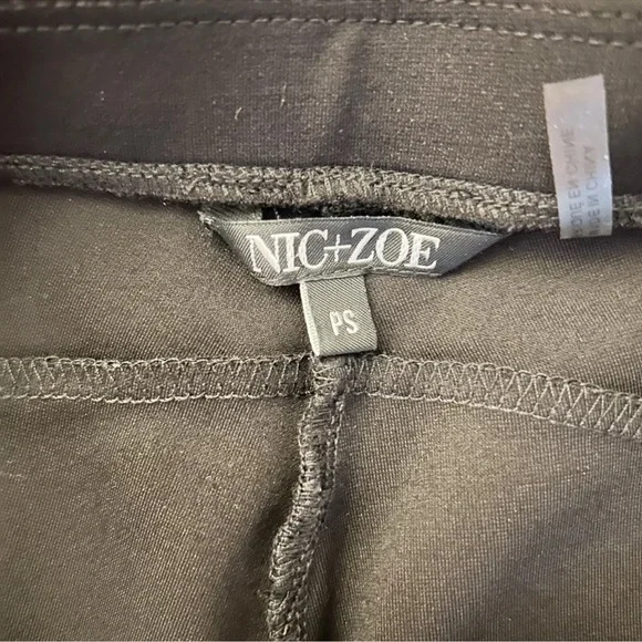 NIC+ZOE Black Pants/Leggings Stretch Straight Leg Pants Size Petite Small / NEW - Picture 14 of 14